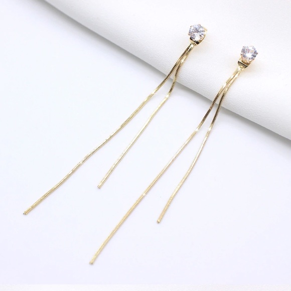 HOST PICK- Crystal Tassel Earring - Picture 3 of 6